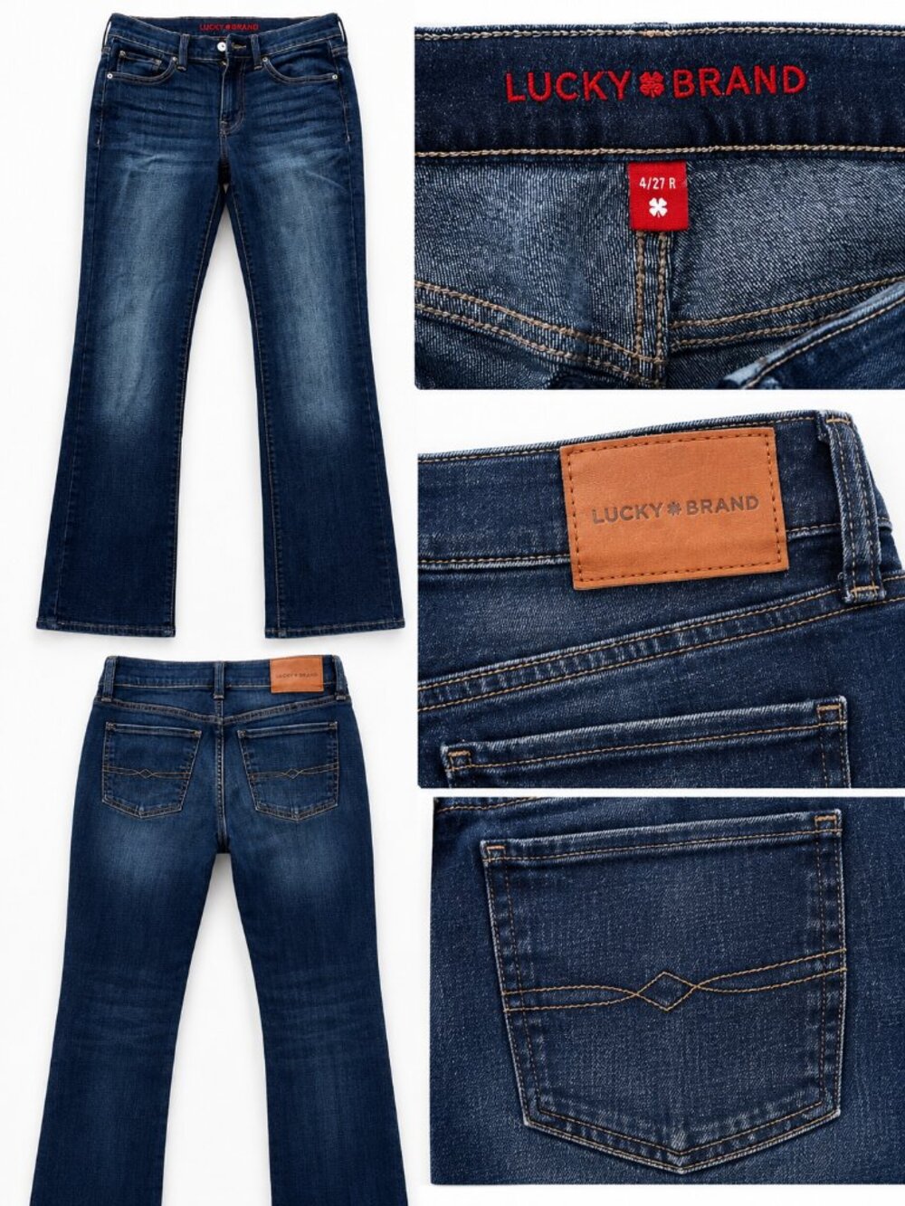 Lucky Brand Women’s Bootcut Jeans – Size 4/27R – Dark Wash